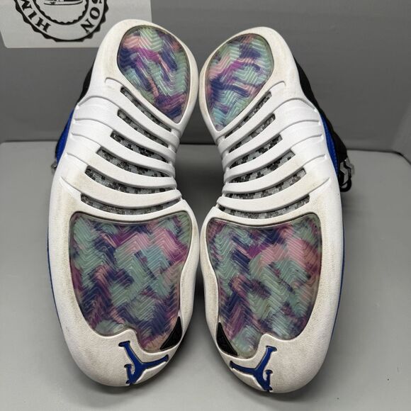 Nike Women Air Jordan 12 Retro Black/Hyper Royal AO6068-004 Size 8.5 Men Size 7 - Picture 10 of 13